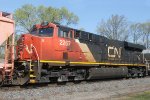 CN ES44DC #2267 - Mid-train Distributed Power